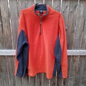 Foot Locker Soft Warm Cozy Quarter Zip Fleece Long Sleeve Pullover Top Men's